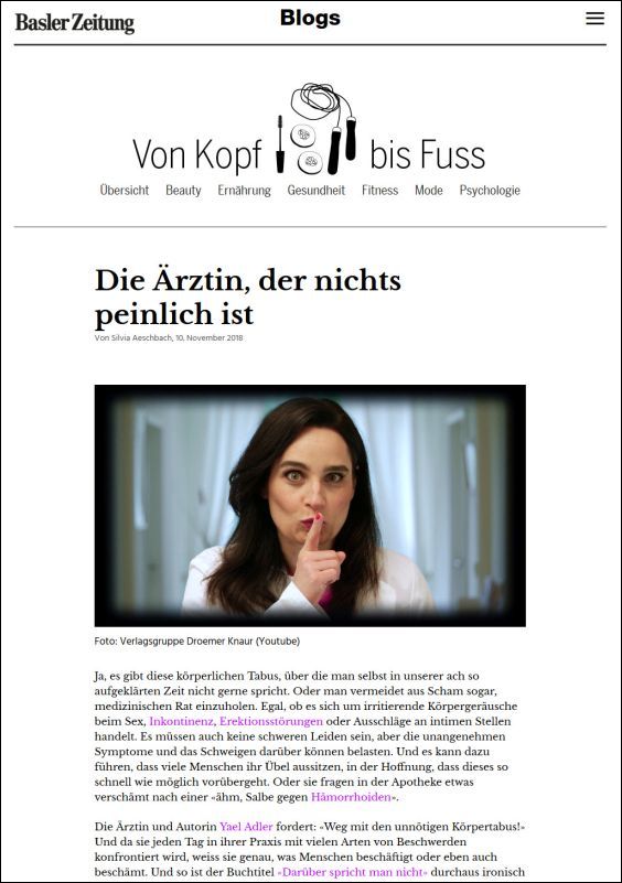 Rezension: Die Ärztin, der nichts peinlich ist