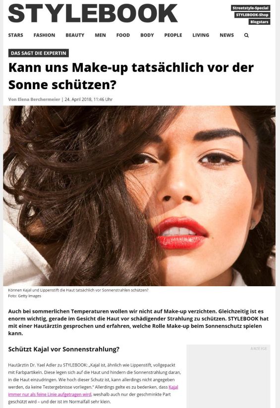 stylebook.de | Kann uns Make-up tatsächlich vor der Sonne schützen? | 24.04.2018