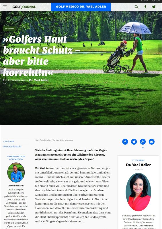 golfjournal.de | Golfers Haut braucht Schutz – aber bitte korrekt!n | 01.06.2018