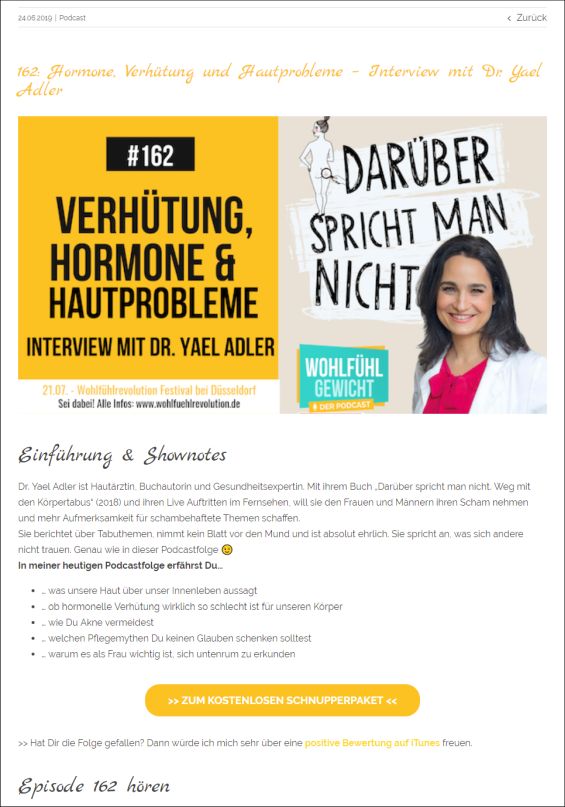 Hormone, Verhütung und Hautprobleme – Interview mit Dr. Yael Adler