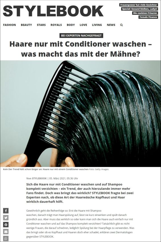 Haare nur mit Conditioner waschen – was macht das mit der Mähne?