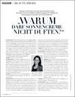 Madame | Interview Yael Adler: „Warum darf Sonnencreme nicht duften?“ | Juli 2017 Madame | Interview Yael Adler: „Warum darf Sonnencreme nicht duften?“ | Juli 2017