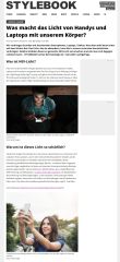 stylebook.de | Was macht das Licht von Handys und Laptops mit unserem Körper? | 30.05.2018 stylebook.de | Was macht das Licht von Handys und Laptops mit unserem Körper? | 30.05.2018
