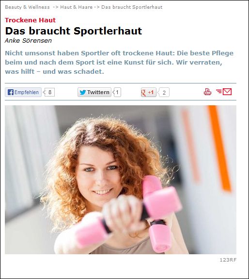 Trockene Haut Das braucht Sportlerhaut (PDF)