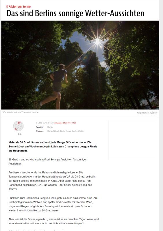 5 Fakten zur Sonne: Das sind Berlins sonnige Wetter-Aussichten