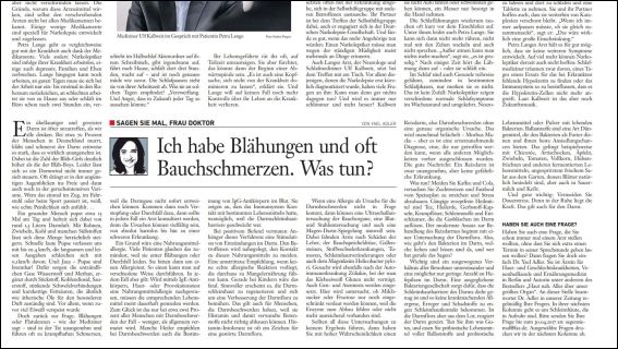 Ich habe Blähungen und oft Bauchschmerzen. Was tun? (PDF)