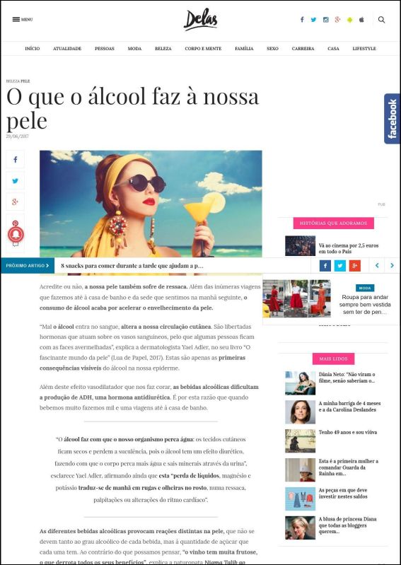 O que o álcool faz à nossa pele