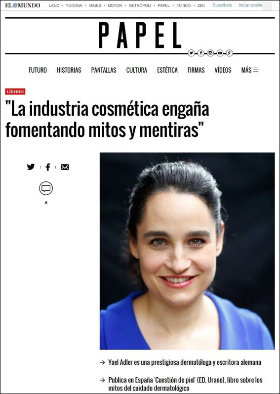 La industria cosmética engaña fomentando mitos y mentiras