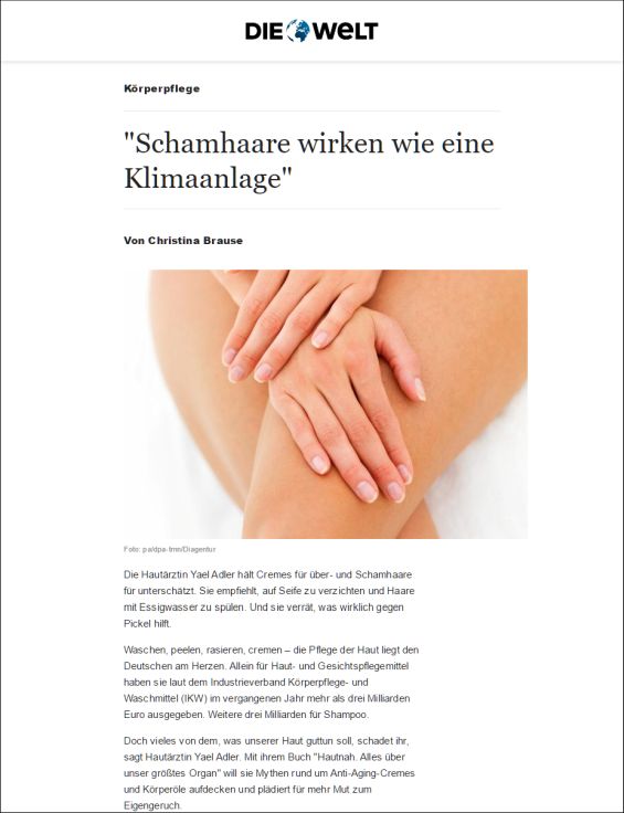 Schamhaare wirken wie eine Klimaanlage | 01.2017