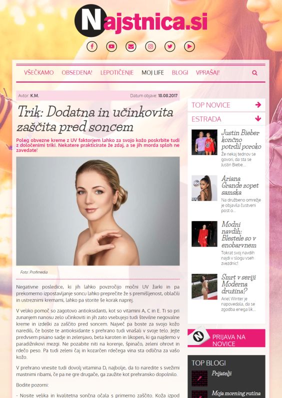 Trik: Dodatna in ucinkovita zašcita pred soncem