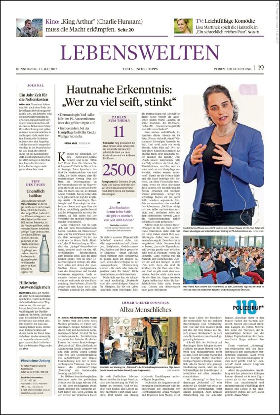Hautnahe Erkenntnis: Wer zu viel seift, stinkt (PDF)