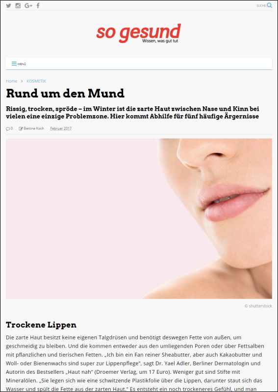 Rund um den Mund | 02.2017