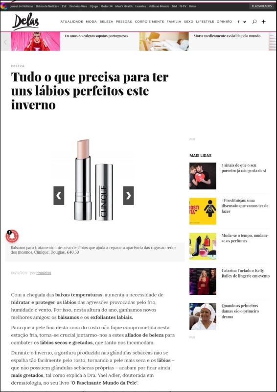 Tudo o que precisa para ter uns lábios perfeitos este inverno