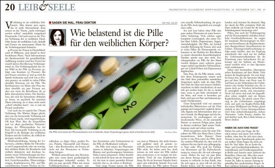 Wie belastend ist die Pille für den weiblichen Körper? (PDF)