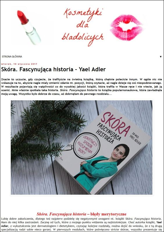 Skóra. Fascynujaca historia – Yael Adler | 01.2017