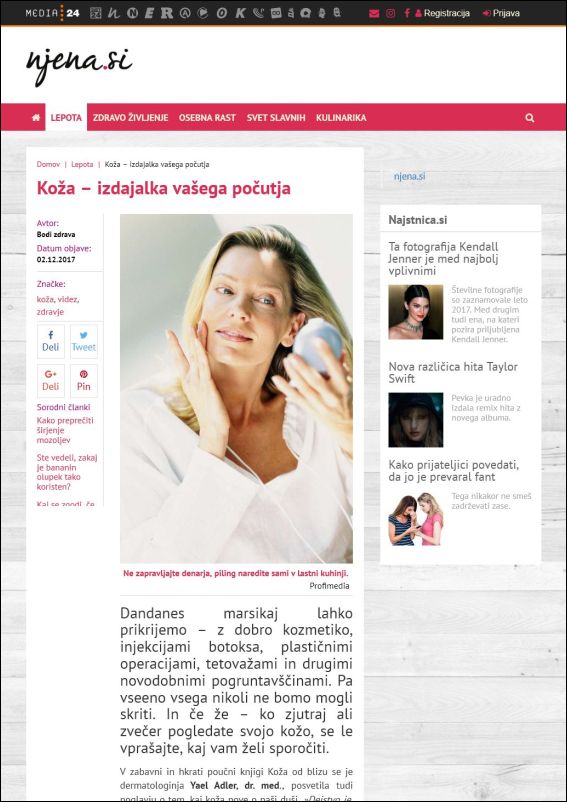 Koža – izdajalka vašega pocutja