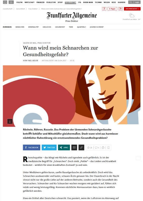 Wann wird mein Schnarchen zur Gesundheitsgefahr?
