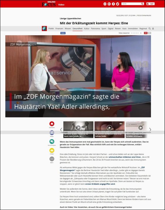 Mit der Erkältungszeit kommt Herpes: Eine Hautärztin erklärt, was wirklich hilft