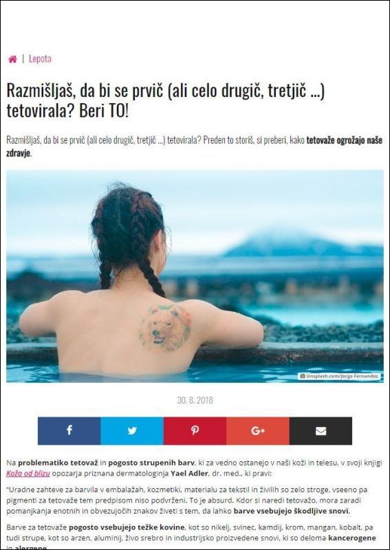 Razmišljaš, da bi se prvic ali celo drugic, tretjic ... tetovirala? Beri TO!
