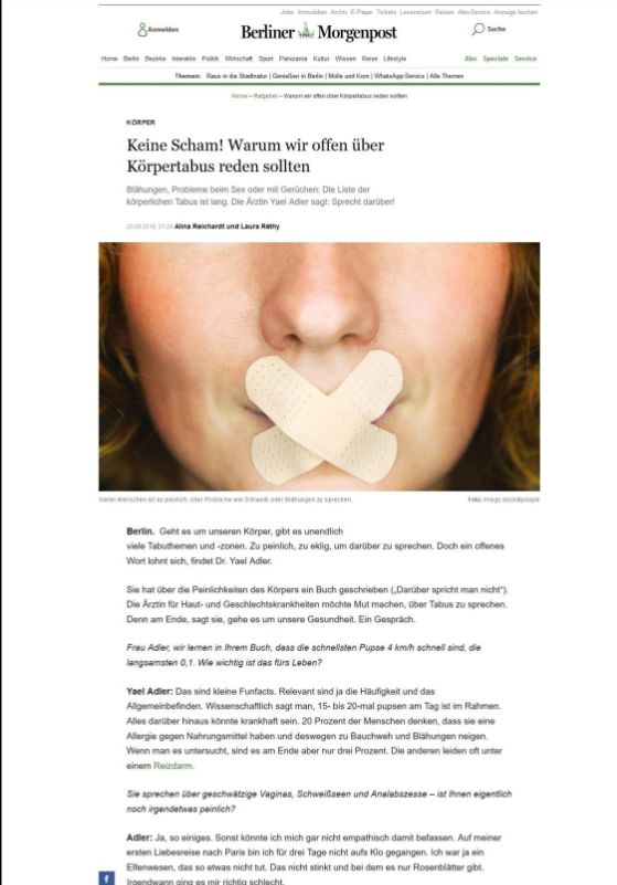 Keine Scham! Warum wir offen über Körpertabus reden sollten