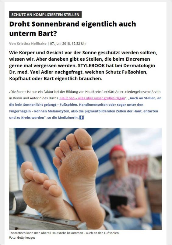 Droht Sonnenbrand eigentlich auch unterm Bart?