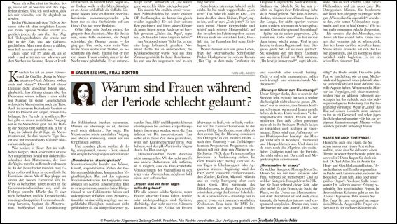 Warum sind Frauen während der Periode schlecht gelaunt? (PDF)