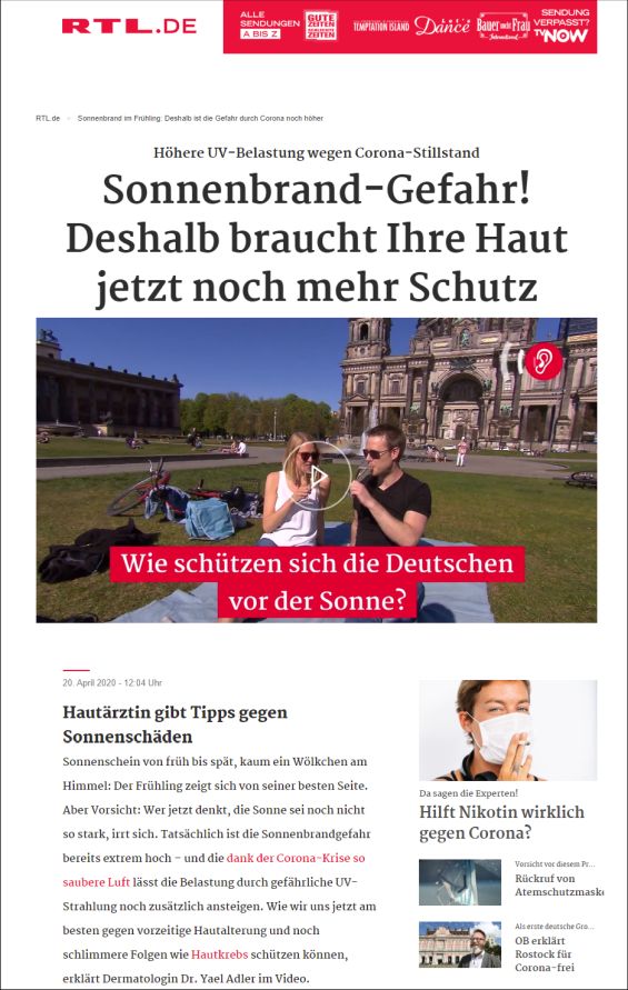 Sonnenbrand-Gefahr! Deshalb braucht Ihre Haut jetzt noch mehr Schutz
