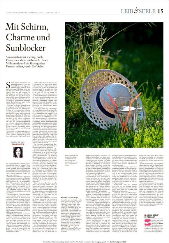 Mit Schirm, Charme und Sunblocker