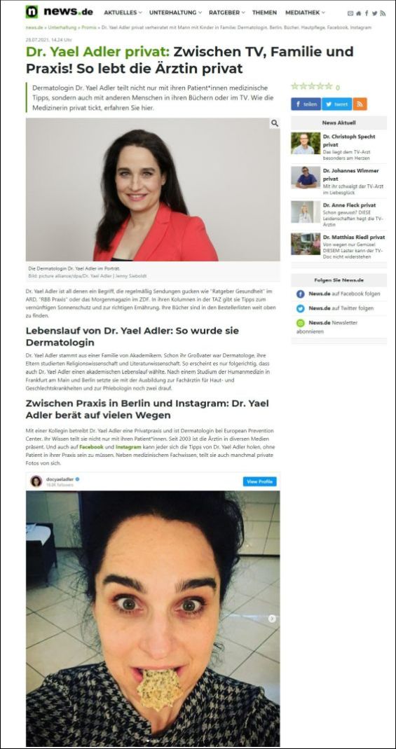 Dr. Yael Adler privat: Zwischen TV, Familie und Praxis!