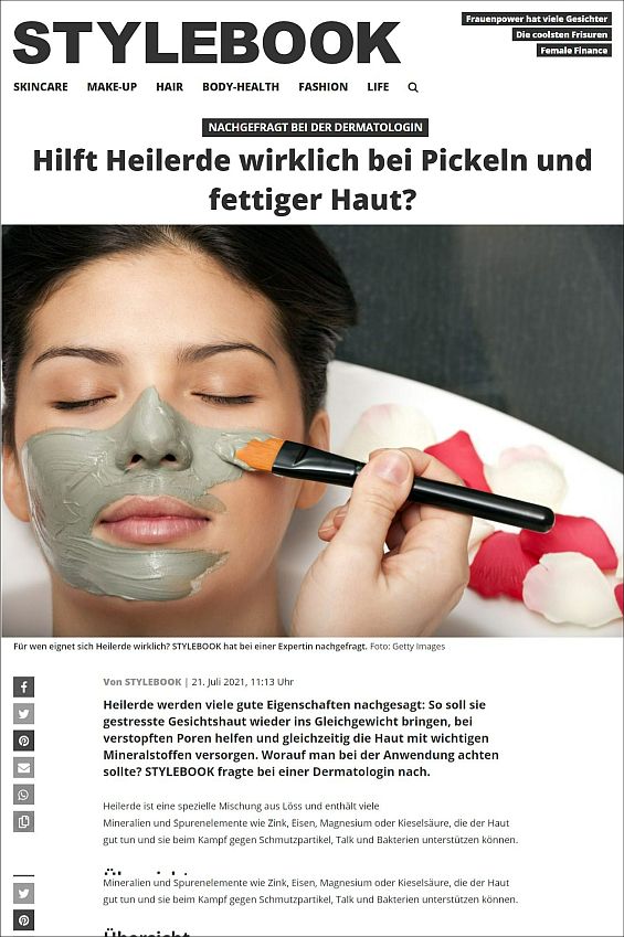 Hilft Heilerde wirklich bei Pickeln und fettiger Haut?