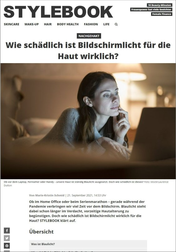 Wie schädlich ist Bildschirmlicht für die Haut wirklich?