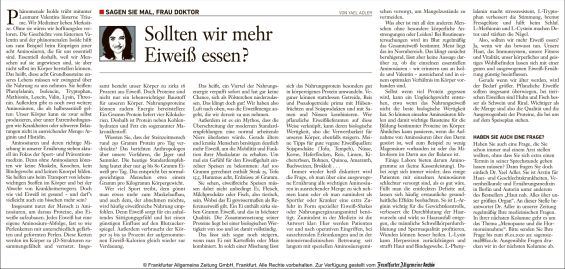 Sollten wir mehr Eiweiß essen?
