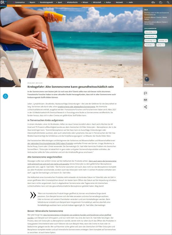 Krebsgefahr: Alte Sonnencreme kann gesundheitsschädlich sein