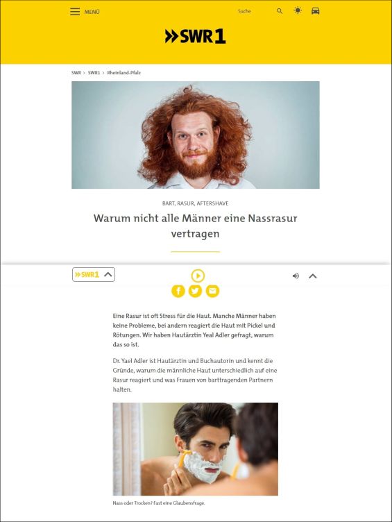Warum nicht alle Männer eine Nassrasur vertragen