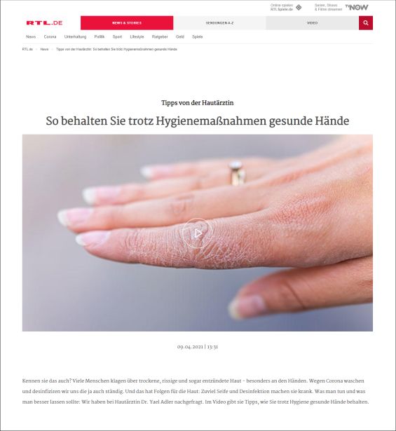 So behalten Sie trotz Hygienemaßnahmen gesunde Hände