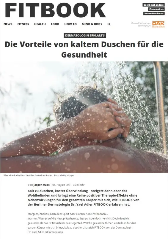 Die Vorteile von kaltem Duschen für die Gesundheit