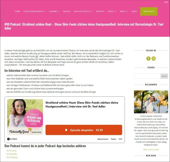 Strahlend schöne Haut – Diese Skin-Foods stärken deine Hautgesundheit. Interview mit Dermatologin Dr. Yael Adler