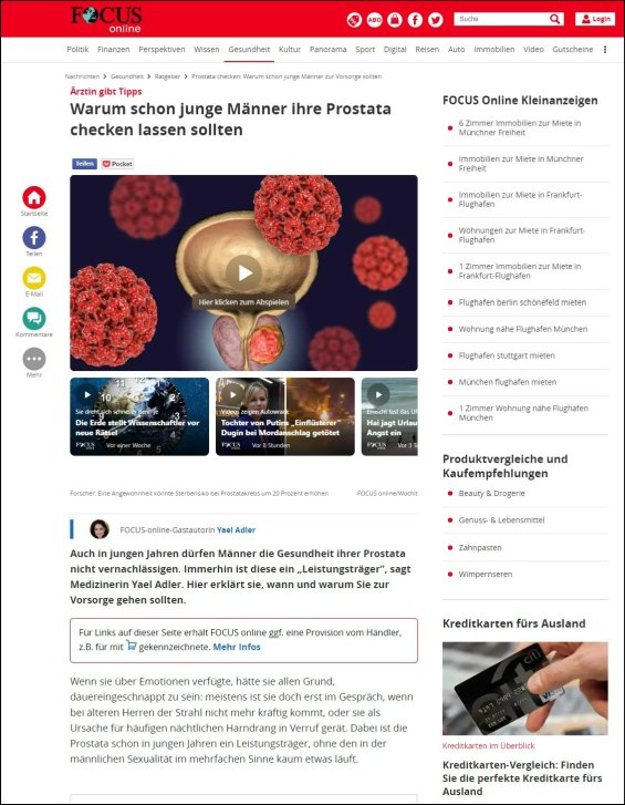 Warum schon junge Männer ihre Prostata checken lassen sollten