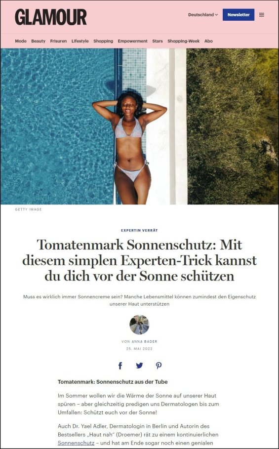 Tomatenmark Sonnenschutz | Simple Experten-Tricks