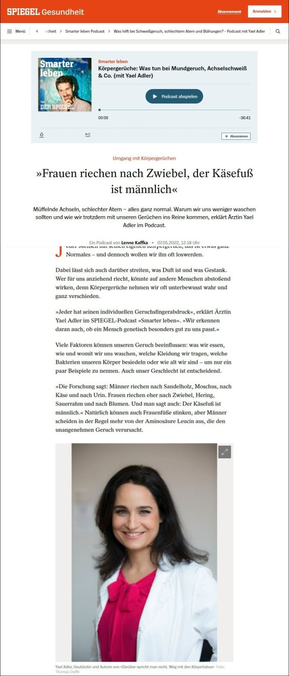 Körpergerüche: Was tun bei Mundgeruch, Achselschweiß & Co.