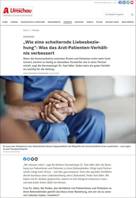 Wie eine scheiternde Liebesbeziehung: Was das Arzt-Patienten-Verhältnis verbessert