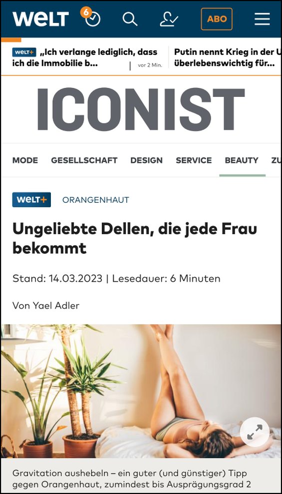 Ungeliebte Dellen, die jede Frau bekommt