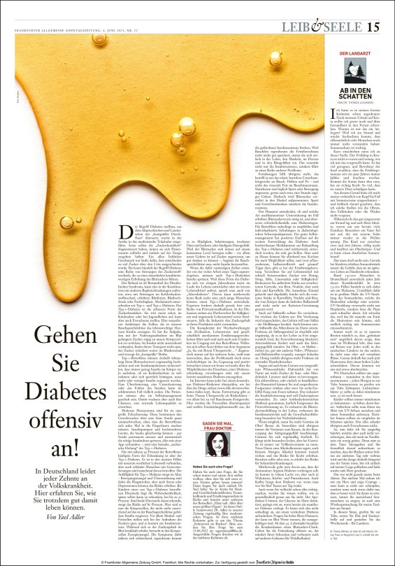 Gehen Sie Diabetes offensiv an!