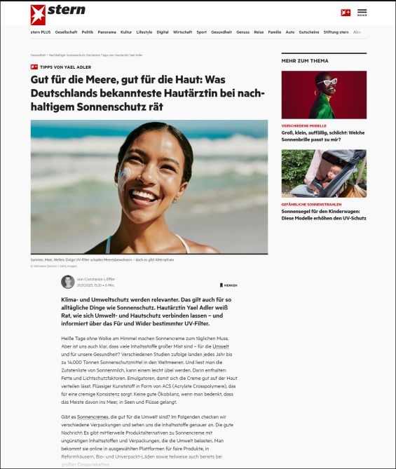 Gut für die Meere, gut für die Haut: Was Deutschlands bekannteste Hautärztin bei nachhaltigem Sonnenschutz rät