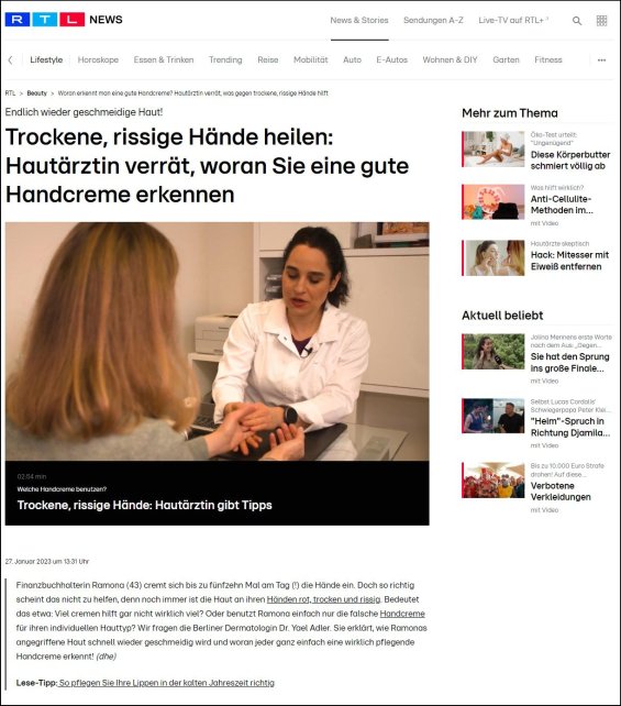 Trockene, rissige Hände heilen: Hautärztin verrät, woran Sie eine gute Handcreme erkennen