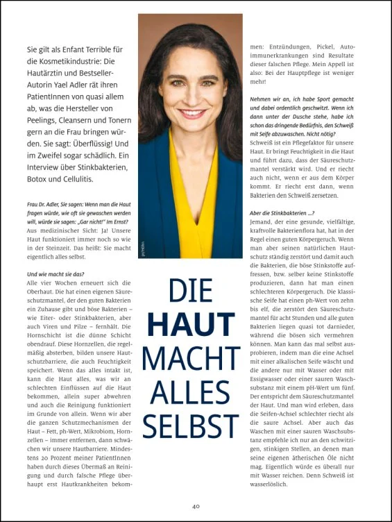 Die Haut macht alles selbst