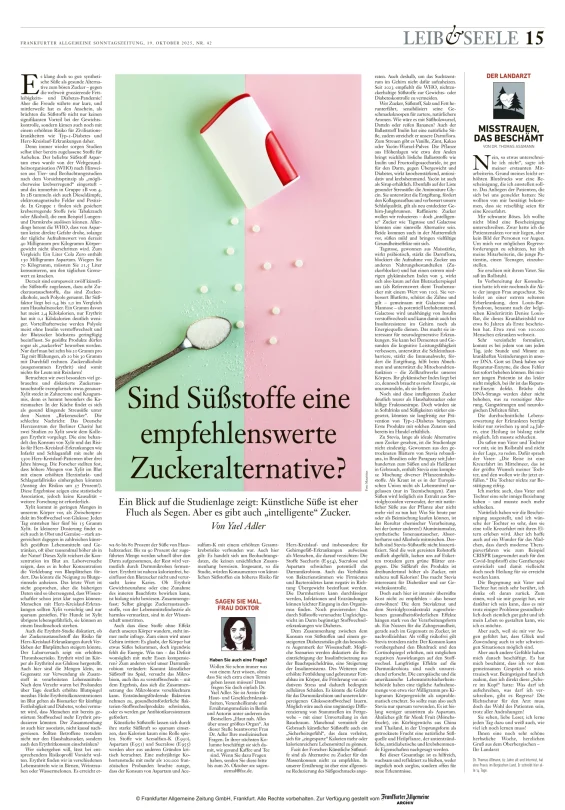 Sind Süßstoffe eine empfehlenswerte Zuckeralternative?