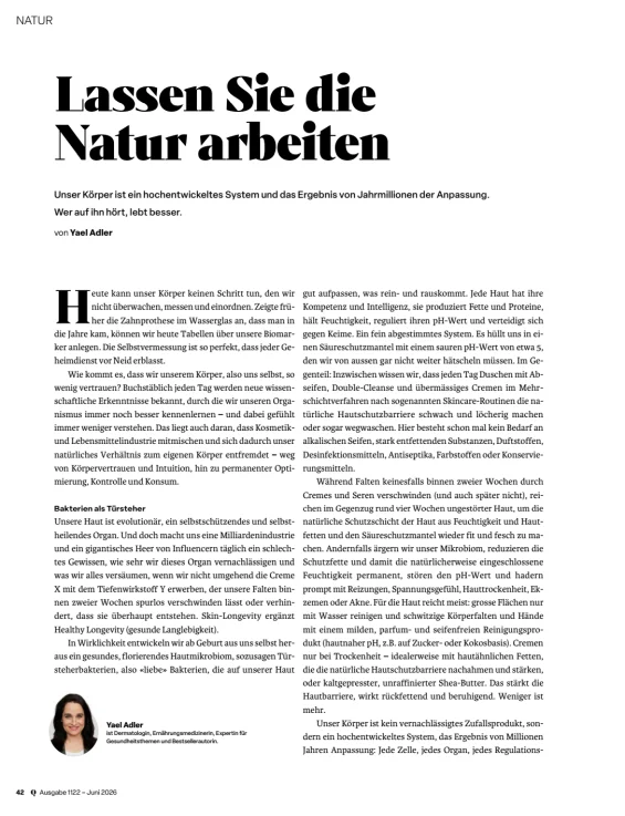 Mehr Natur, weniger Selbstoptimierung