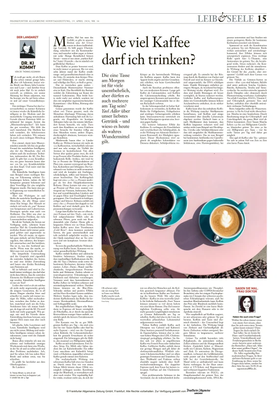 Wieviel Kaffee darf ich trinken?