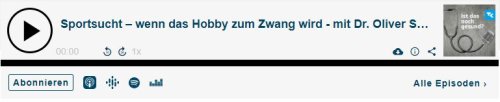Sportsucht – wenn das Hobby zum Zwang wird - mit Dr. Oliver Stoll